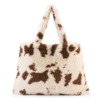 Seidenfelt Norrlida Shopper Tasche 57Cm #Sdf-1063-706C (Cow White-Brown)