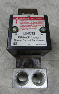   SQUARE D MICROLOGIC 400 AMP NEUTRAL CURRENT TRANSFORMER LE4CT2
