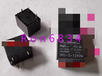 6pcs new Sanyou SRD-S-124DM 24VDC 4-pin relay #hj