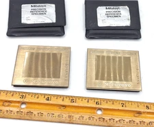 Mitutoyo Precision Roughness Reference Specimen  Unknown Roughness *LOT OF 2*