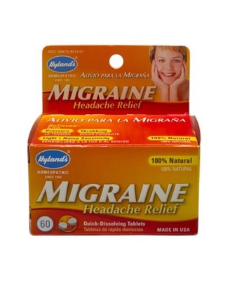 Hyland s MIGRAINE Relief 60 Quick-Dissolving Tablets  Natural Original USA Made
