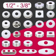 Stainless Steel Water Pipe Wall Covers Bathroom Shower Faucet Cover 24-35mm