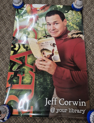 ALA Library READ Poster Jeff Corwin Biologist Wildlife Reading Book