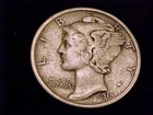 1918-D Mercury Dime, Very Fine Grade