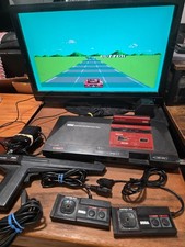 SEGA Master System Model 3010 W/Outrun/2 CNTRL/Phaser/RF Tested No AC adapter