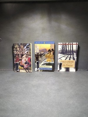 Edith Wharton Paperback Book Bundle Lot Ex Library Copies