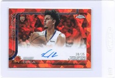 2025-26 Topps Chrome Sapphire Koby Brea Rookie Auto Orange 20/25 COLOR MATCH