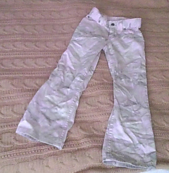 Pink Camo Jeans! Sonoma Girls 6X Cotton 5-Poc 18x20 Butterfly Rivet Worn In CUTE