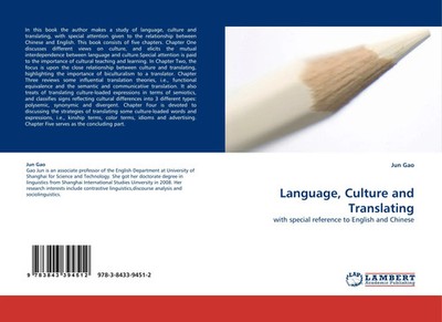 Jun Gao | Language, Culture and Translating | Taschenbuch | Englisch (2011)