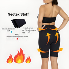 Damen Sauna NEOTEX (Neopran) Stoff Hose Short...