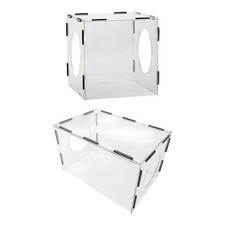 Grinding Dust Box Clear Enclosed Dust Cover for Polishing Engraving Buffing