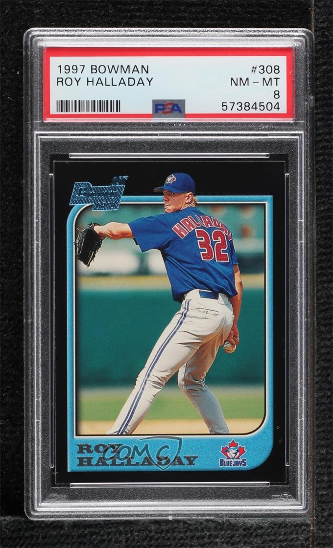 1997 Bowman Roy Halladay #308 PSA 8 HOF 0w8f