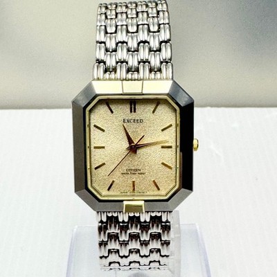 Citizen Quartz Watch Square 2730-274482 Unisex Japan Working Vintage Used Japan