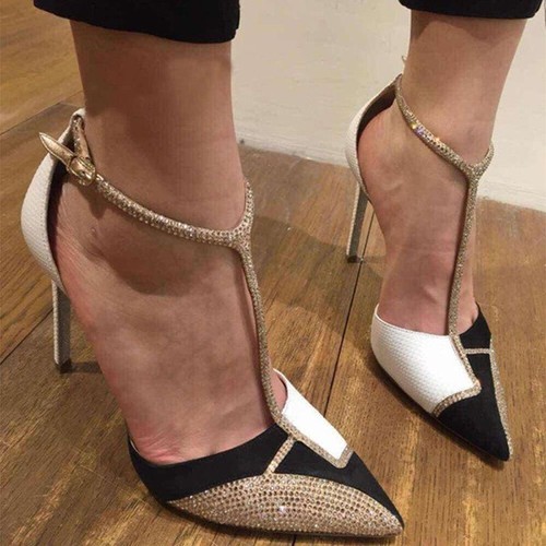Summer Sexy Women's T-Strap High Heels Sandals Party Pumps Pointed Toe Shoes  New | eBay