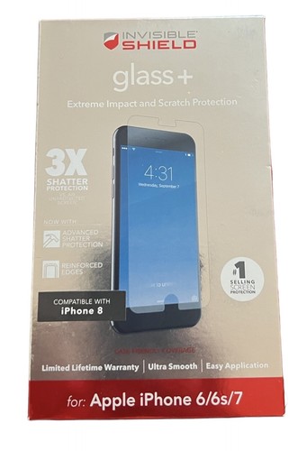 Invisible Shield Glass+ iPhone 6 6S 7 Cell Mobile Phone Stratch Screen Protector