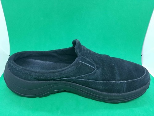 L.L. Bean Slides 05330 Black Suede Comfort Slip-On Mules Sandals Women's Sz 12M - Picture 11 of 11