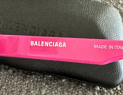 LN Balenciaga BB0125S 003 Power Cat Geometric Fuchsia Pink  display picture 1