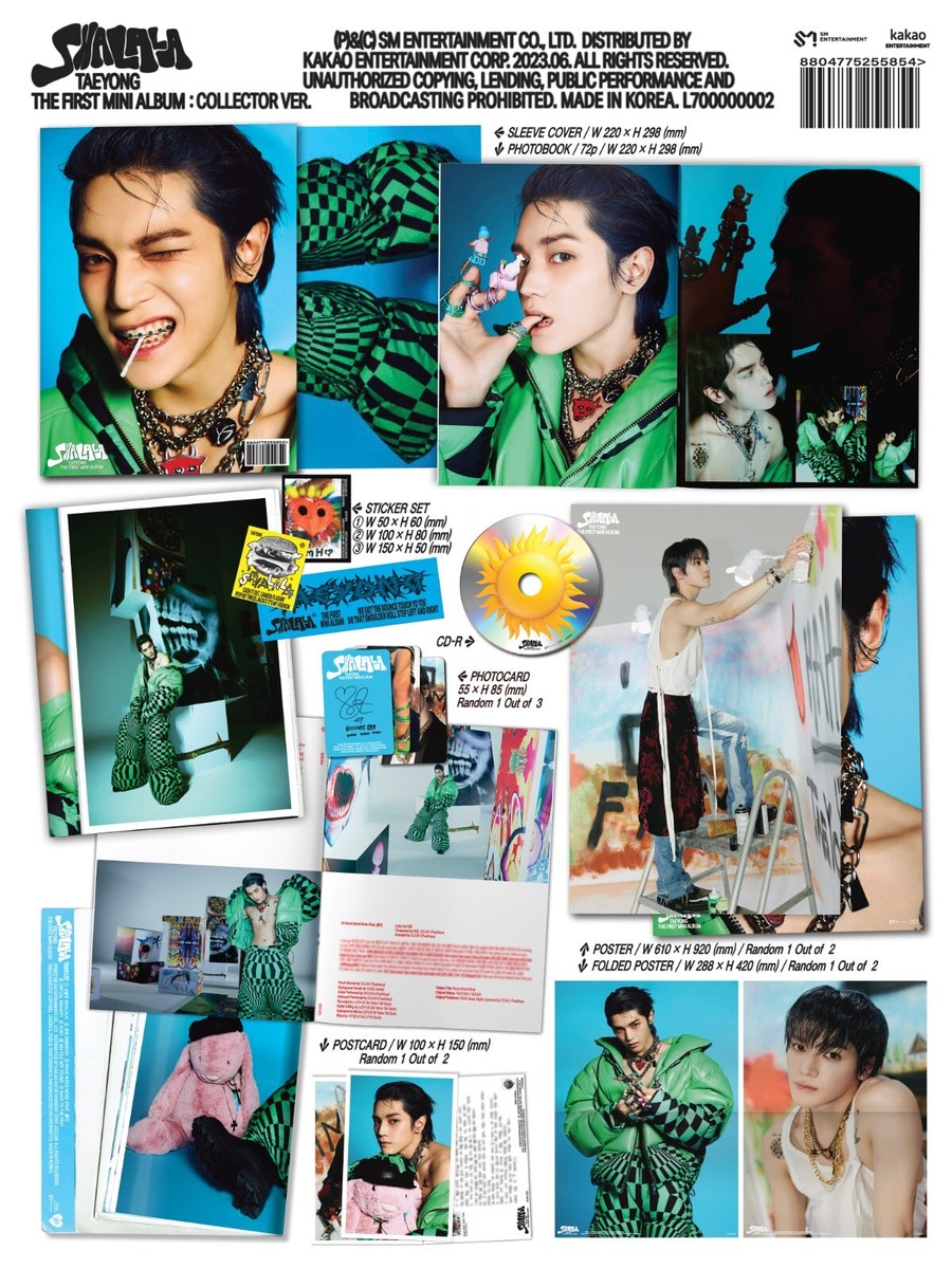 TAEYONG NCT 1st Mini Album [SHALALA] COLLECTOR CD+P.Book+P.Card+