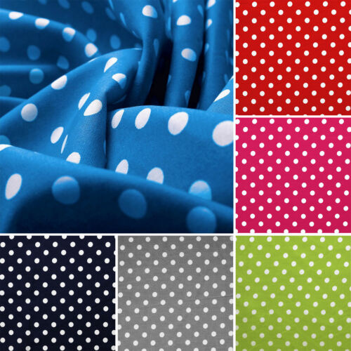Big dots - woven fabric + a nice dot-print 100% cotton, 6 colours, by the metre - Picture 1 of 19