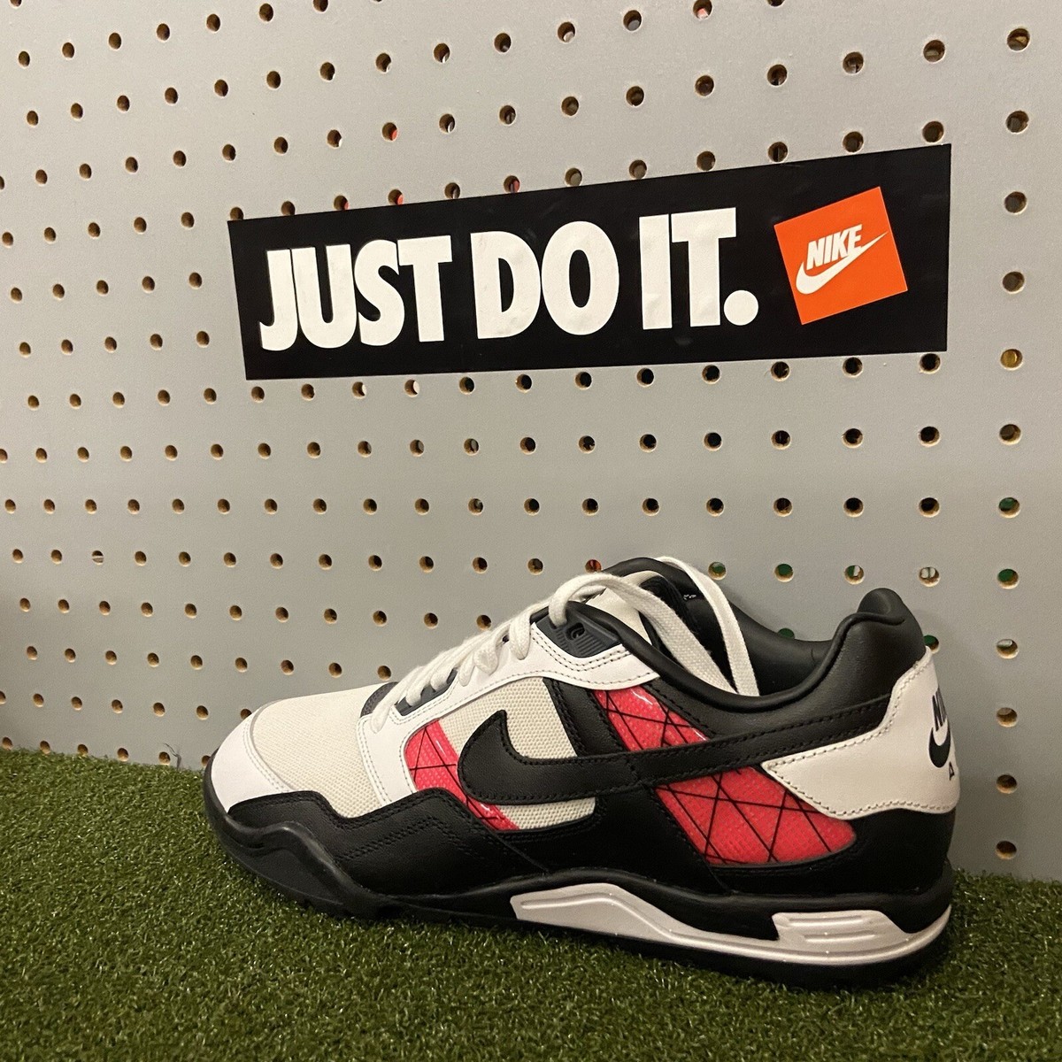 Size 9.5 - Nike Air Bo Turf 2022 White Solar Red for sale