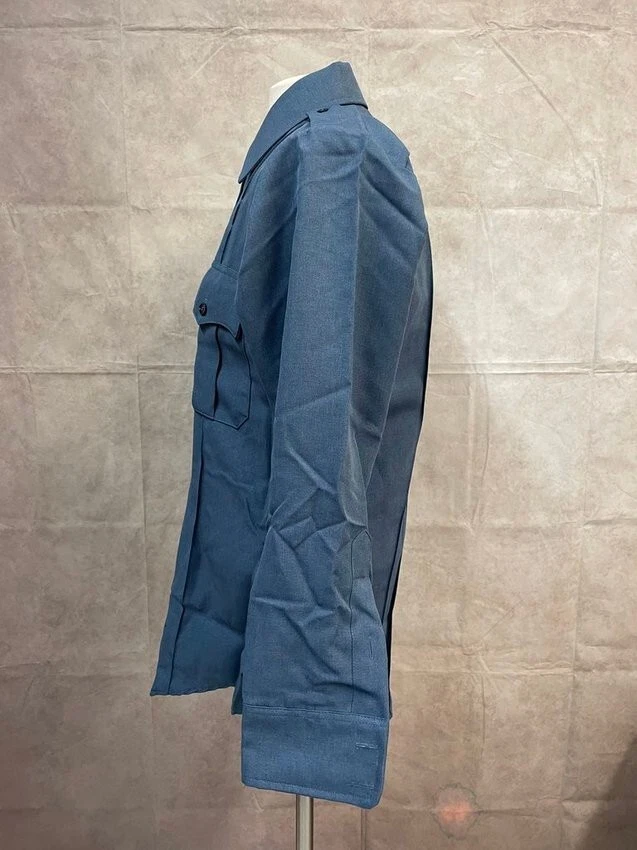 Camisa azul manga larga Tex-Trop by Elbeco para hombre talla 15 1/2/33 Foto 2 de 4