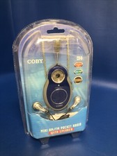 NEW Coby Mini Portable Pocket Radio with Speaker CX-8 BLUE 