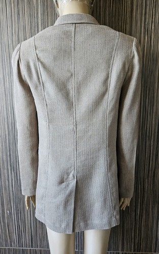 Peruvian Connection Beige Linen Blazer Size 10 UK/ 6 US - Picture 3 of 9