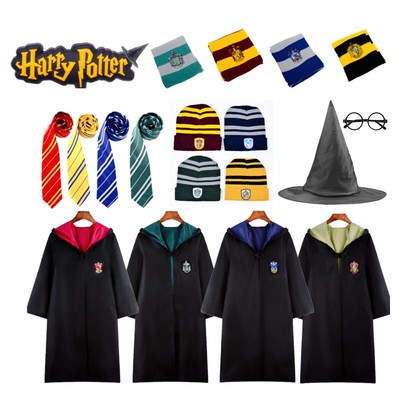 Harry Potter Children Adult Robe Cloak Gryffindor Slytherin Cosplay Costume
