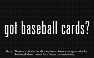 2x Sticker Die Cut Decal vinyl got baseball 2x Sticker Die Cut Decal vinyl got baseball