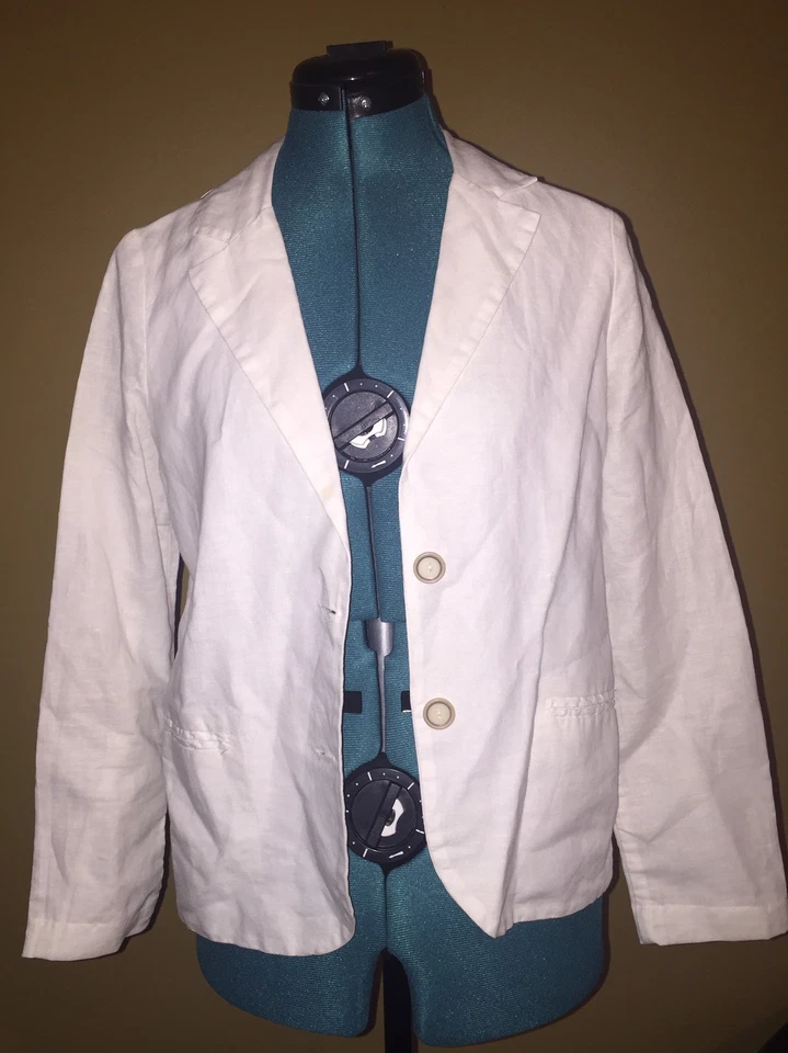 *NEW Women's Splendid 2-Button White Linen Blazer Size Small Retail $148 - Image 2 of 4