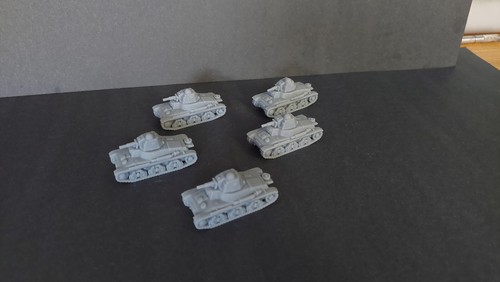 N Scale French H39 Tank Platoon For Model Railways Resin 1/160th Scale - 第 5/5 張圖片