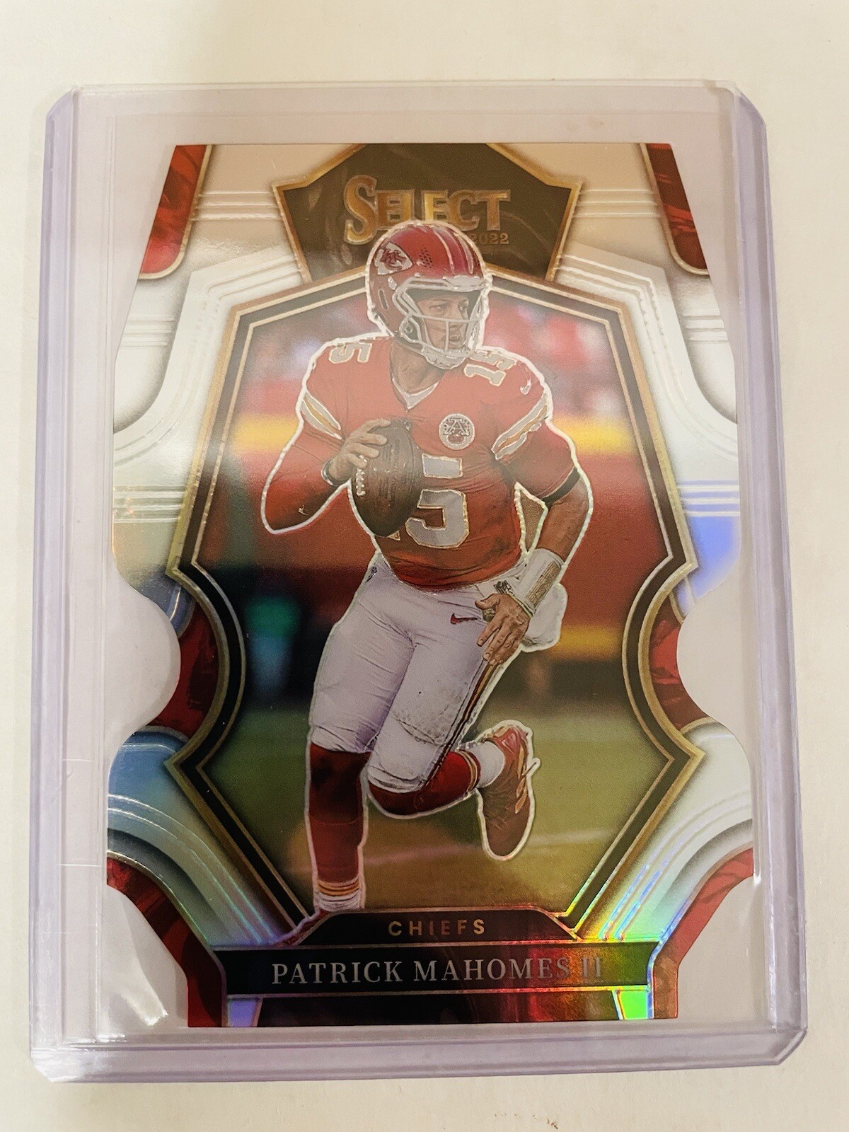 2022 Select Patrick Mahomes II Silver Prizm Premier Level Die-Cut Prizm SP #148