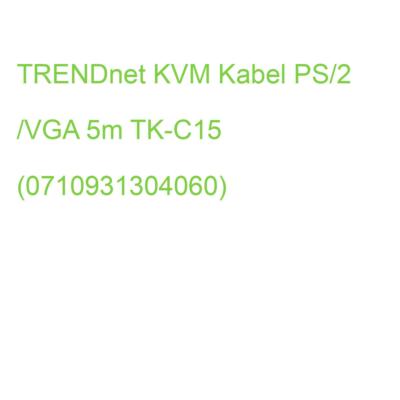 TRENDnet KVM Kabel PS/2 /VGA 5m TK-C15 (0710931304060)