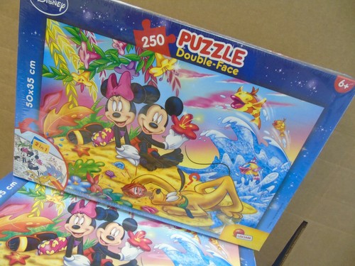 NUEVO Rompecabezas Disney Mickey y Minnie Mouse Edades 4 Up Doble Cara Colorear - Imagen 3 de 9