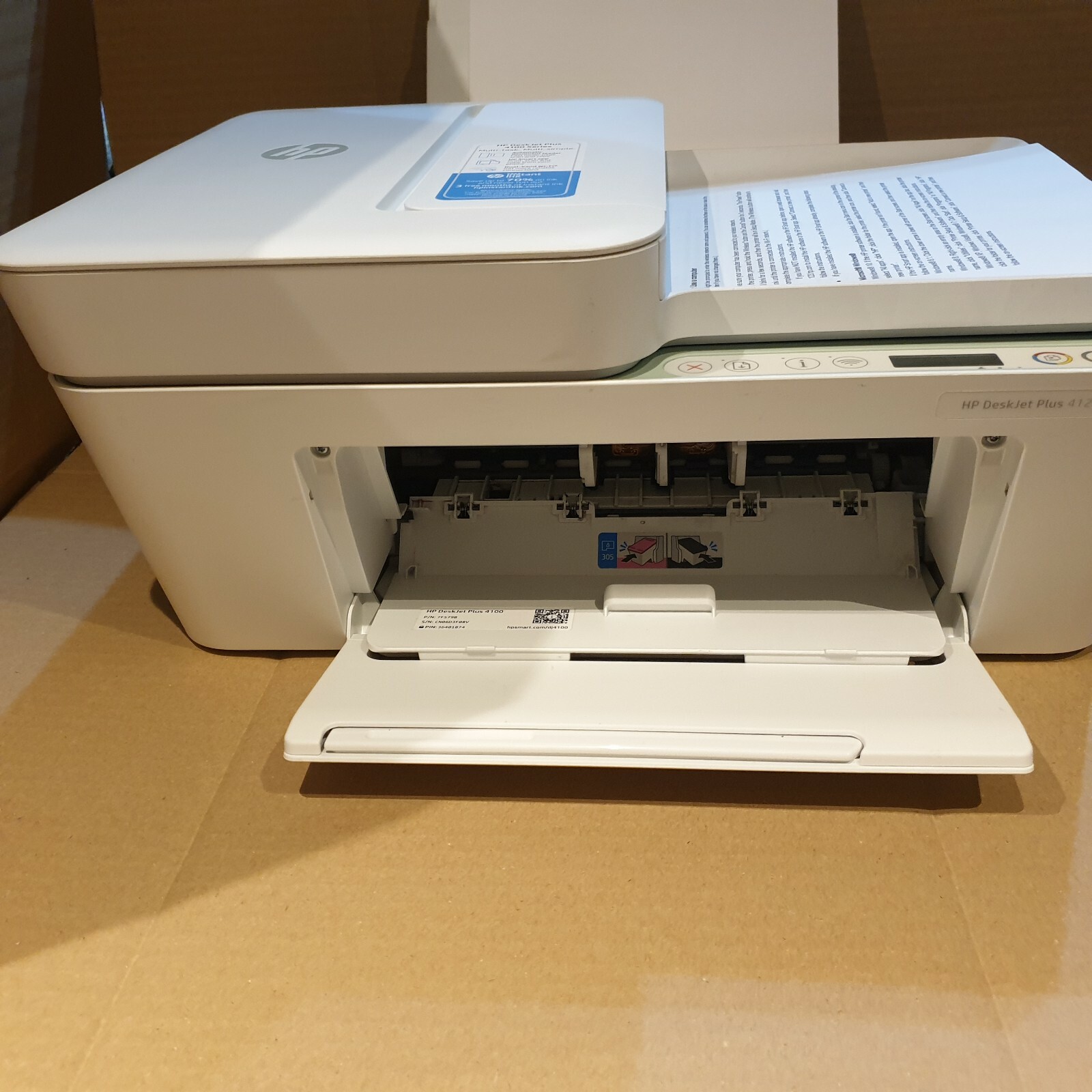 HP DeskJet Plus 4122 AllinOne Printer With Inks 194441900668 eBay