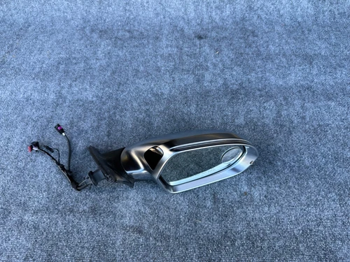 RH DOOR MIRROR W/POWER FOLD/BLIND SPOT/CAMERA ALUMINUM FINISH 13-18 AUDI A6 S6