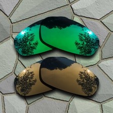 Jade Green Bronze Copper Lenses Replacement For-Oakley Split Jacket Polarized