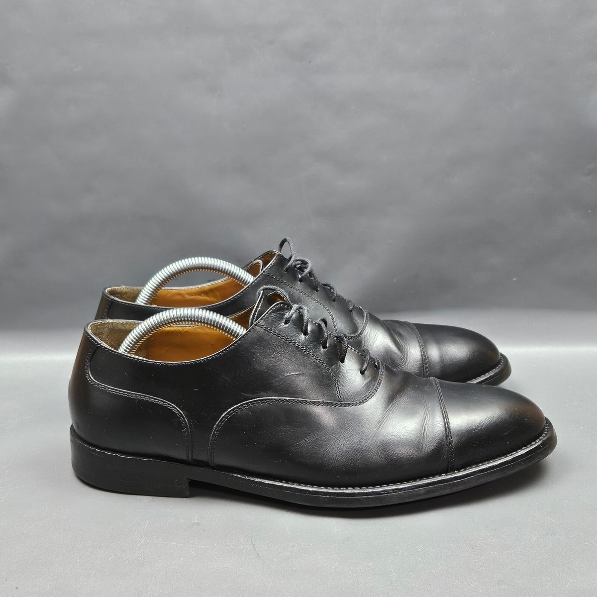 Velasca Milano Caffettee Cap Toe Oxfords Mens Size Black Leather