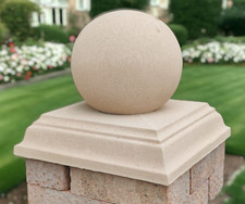 Cast Stone Pier Cap 1.5x1.5 SF / Pillar Wall Caps / Brick Wall Caps / Pier Tops