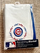 Chicago Cubs MLB Baby Fanatic Receiving Blanket 24 In X 36 In NEW