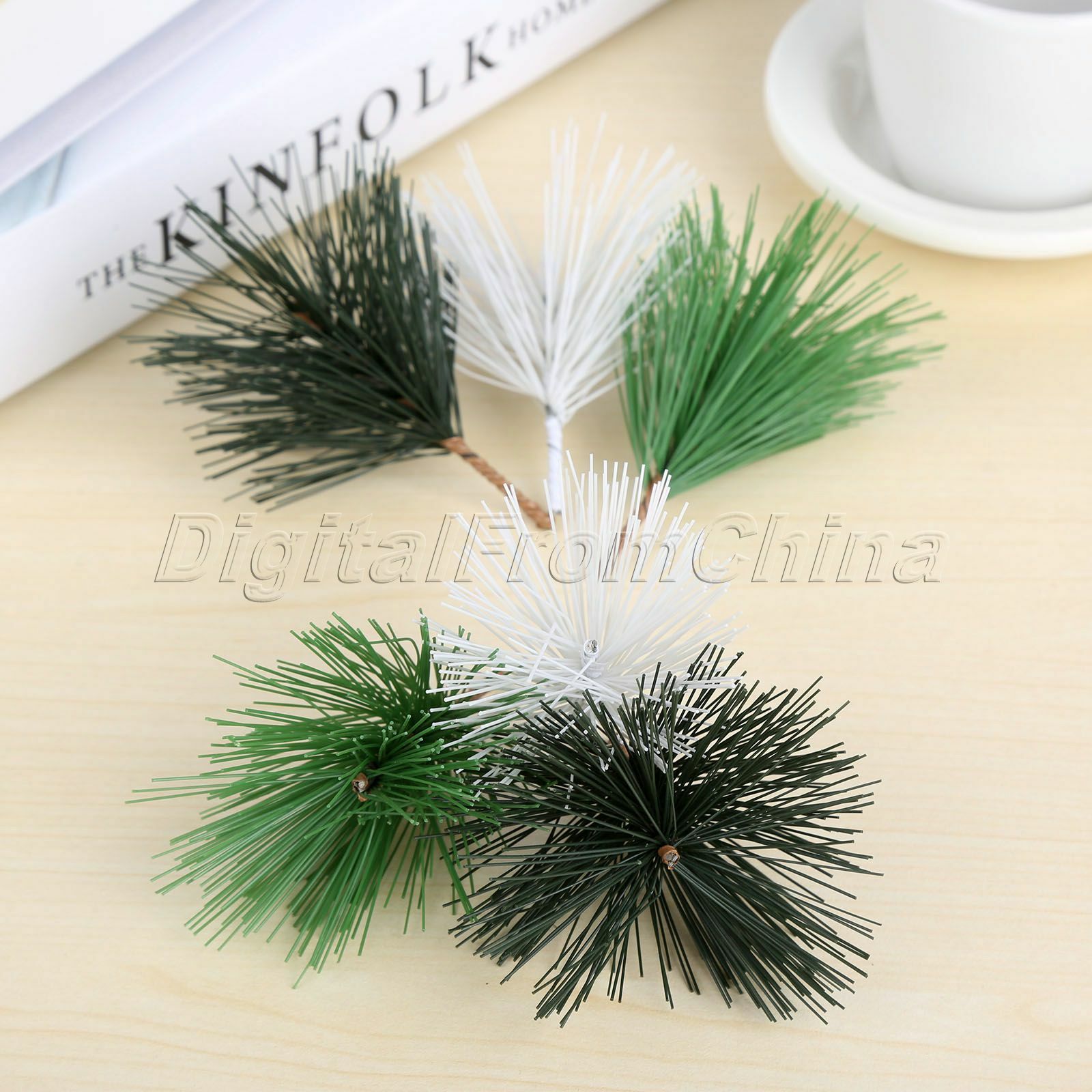 Christmas Pine Needle DIY Craft Artificial Mini Tree Branch Party Decoration 10x eBay