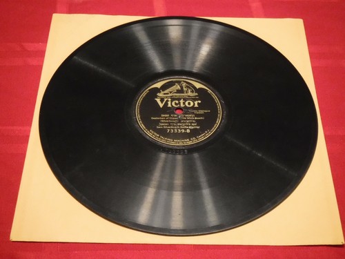 Sam Silverbusch Sadie Wachtel 78 RPM Victor 73339 Yiddish Comedy Griener Janitor - Imagen 4 de 5