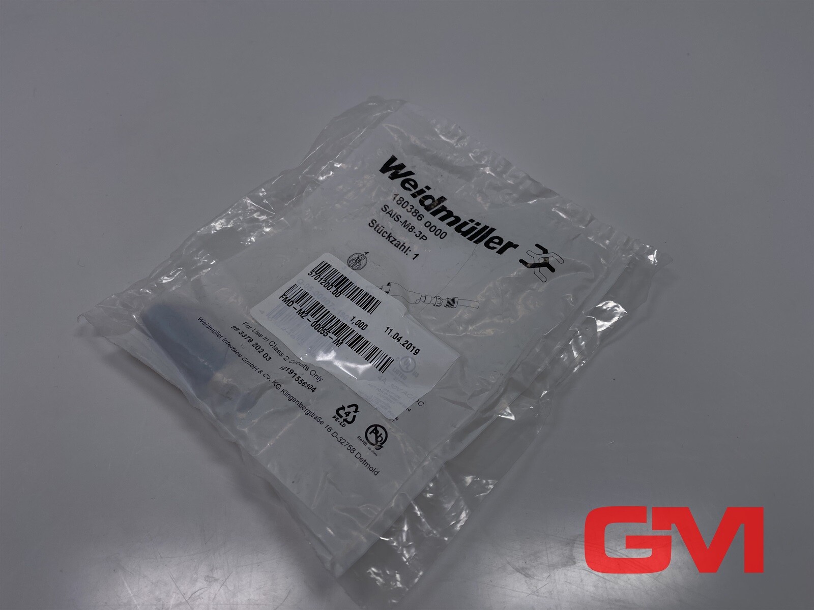 Weidmüller Freikonfektionierbarer Connector SAIS-M8-3P 1803860000
