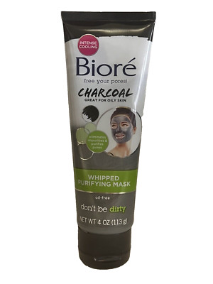 Biore Charcoal Whipped Purifying Mask Oil-Free 4 oz. (1 Tube)
