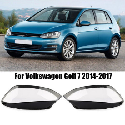 Headlight Lens for Volkswagen VW Golf 7 2014 2015 2016 2017 Lens Cover Pair