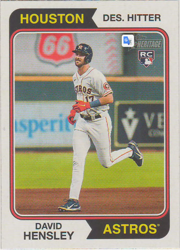 2023 Topps Heritage #308 David Hensley | Baseball Card