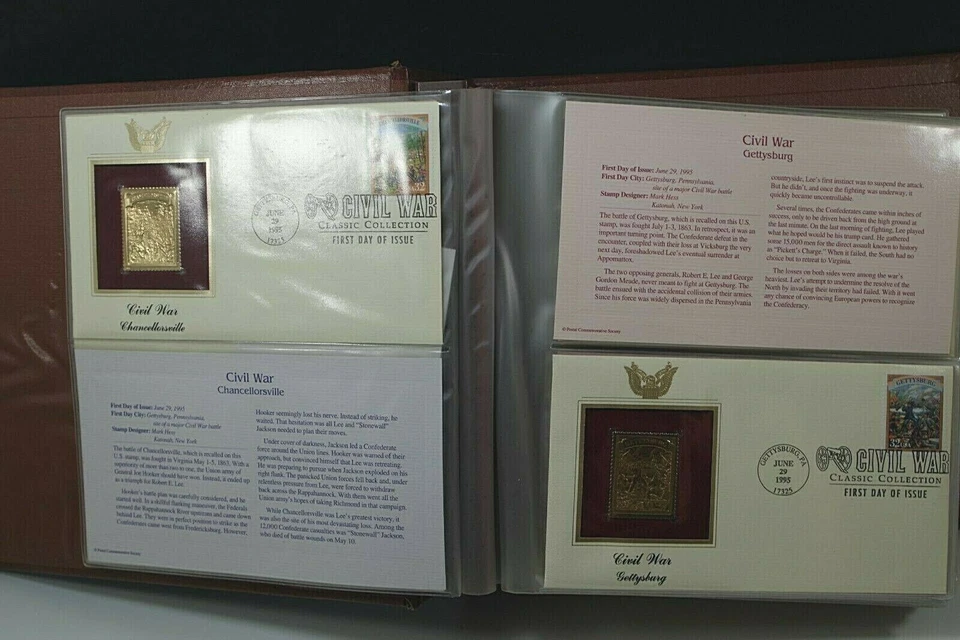 41 GOLDEN REPLICAS STAMPS ISSUES JUN29 1995/JUL 11 1996 SET 1 DAY COVER 22K GOLD - Image 2 of 4