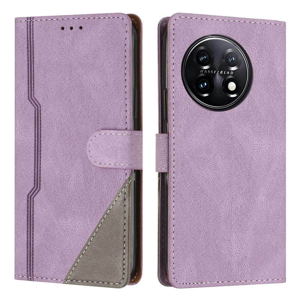 Splice PU Leather Wallet Phone Case For OnePlus 12 11R ACE3 ACE2 Nord N300 - Image 4 of 4