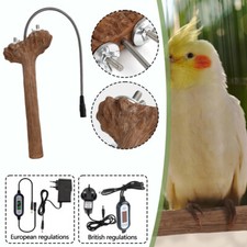 NEW For AfricanGrey-Heated Bird Perch 5W Bird Warmer Bird Perch Stand Heater UK