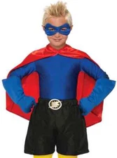 Hero Shirt Superhero Fancy Dress Up Halloween Child Costume Accessory 6 COLORS